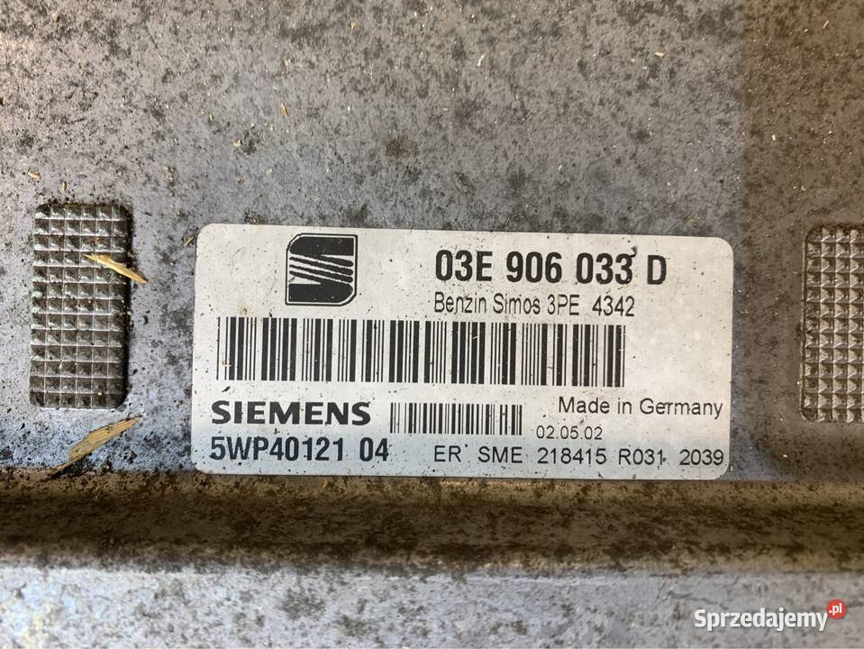 Komputer sterownik silnika 03E906033D seat Ibiza Szczecin