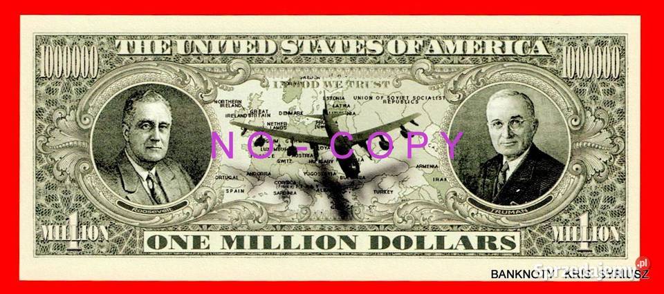1 Milion Dolarów USA 2024r Joe Bieden UNC Kolor Wrocław