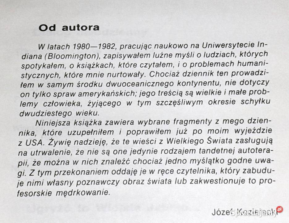 Wielki świat Józef Kozielecki Rok wydania 1989