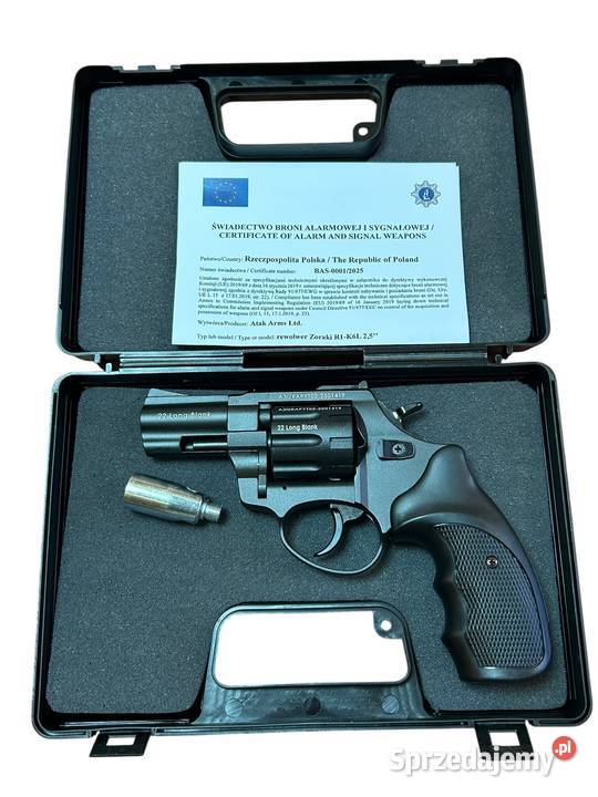 Rewolwer hukowy ZORAKI 6mm CZARNY 100 naboi LONG Poznań sprzedam