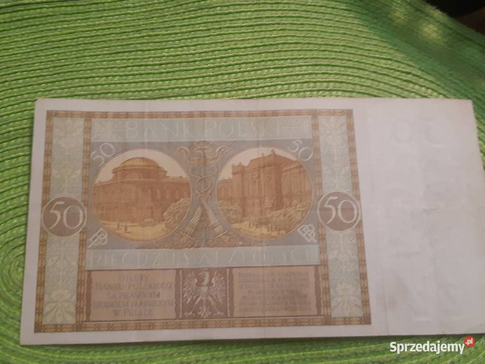 banknot polski 50 złotych z 1929r Numizmatyka