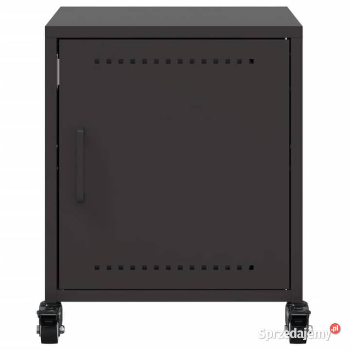 Szafka nocna czarna 36x39x435 stal WM846614