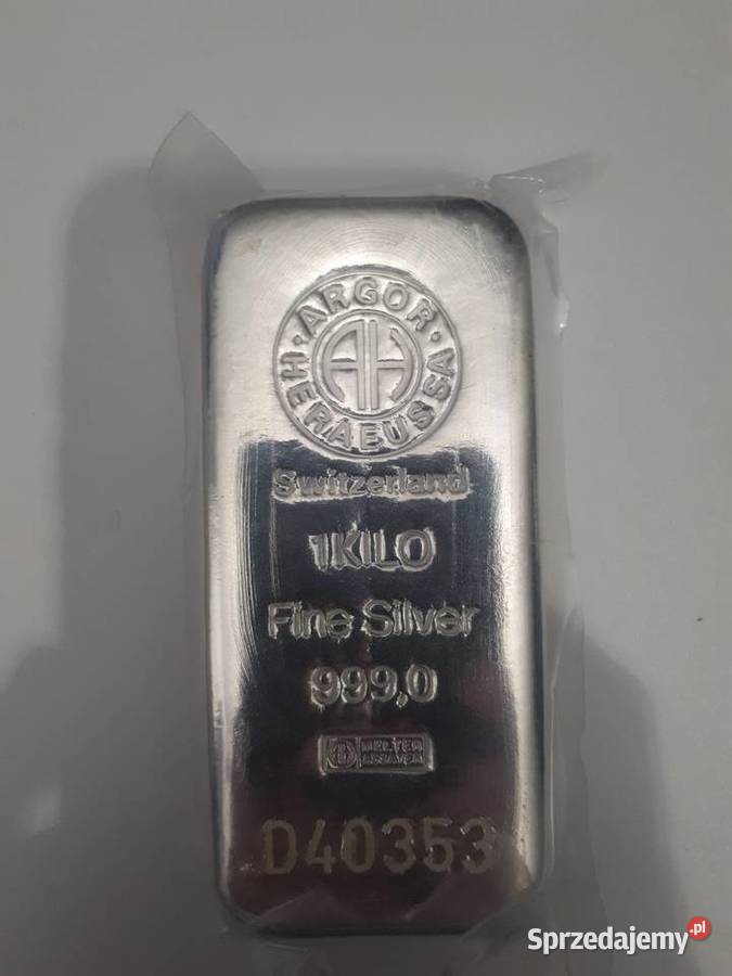 Sztabka srebra 999, 1kg