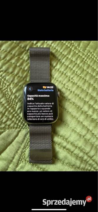 Sprzedam Apple Watch Series 7 Stal Złoty WiFi