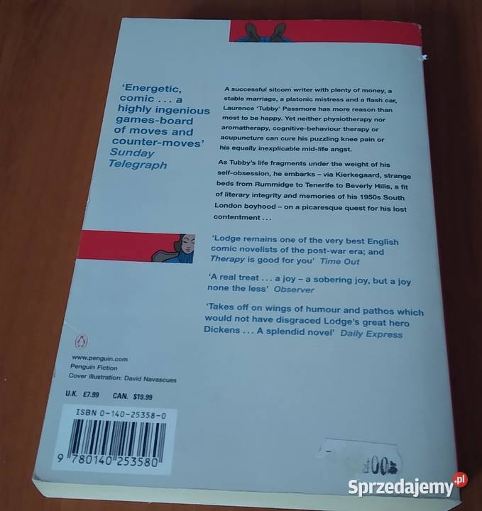 Therapy a novel David Lodge A Penguin Book Proza i poezja Gdańsk sprzedam