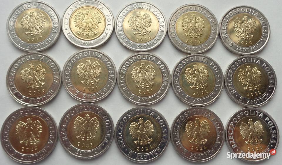 Monety 20172025 zestaw 5 złotych Odkryj Polskę Warszawa