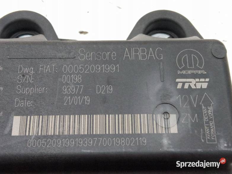 SENSOR AIRBAG 00052091991 Fiat Tipo II 2016