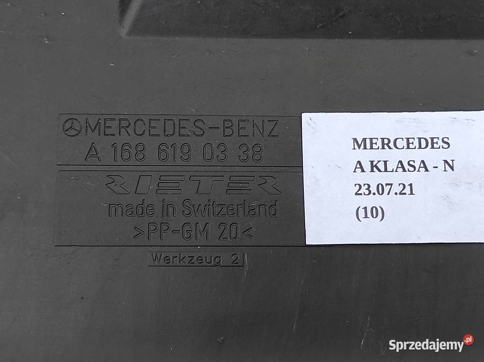 OSŁONA PODWOZIA TŁUMIKA MERCEDES A KLASA Nowy Tomyśl