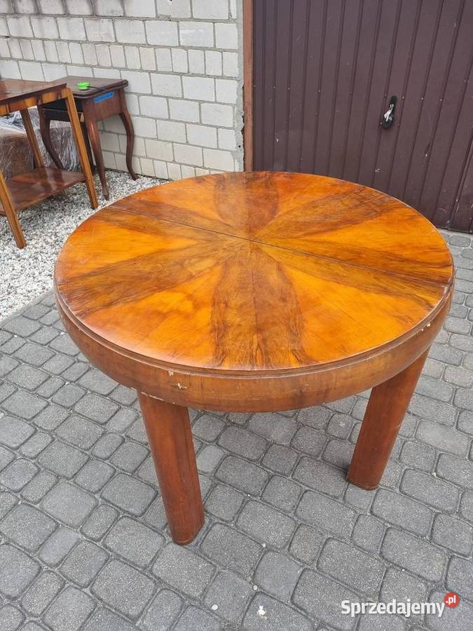 Stary stół Art Deco beczka antyk vintage Sękocin Nowy