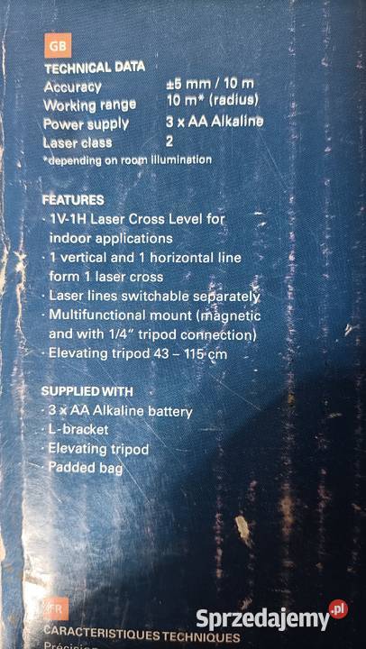 Laser krzyżowy GeoFENNEL FL10Cross statyw Katowice sprzedam
