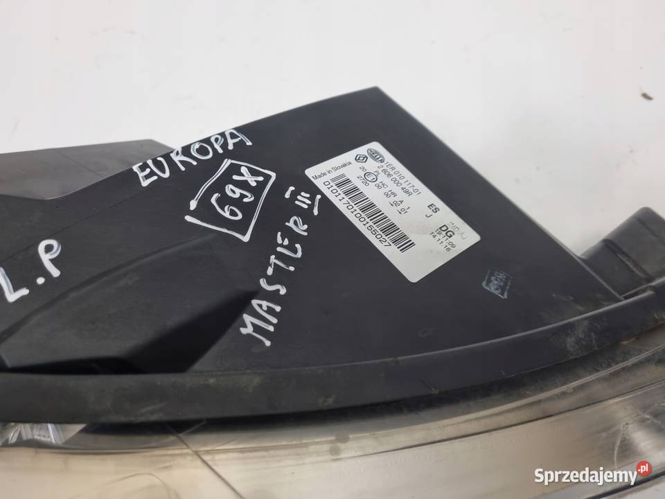 Renault Master III Opel Movano B PRZEDNIA LAMPA Janów