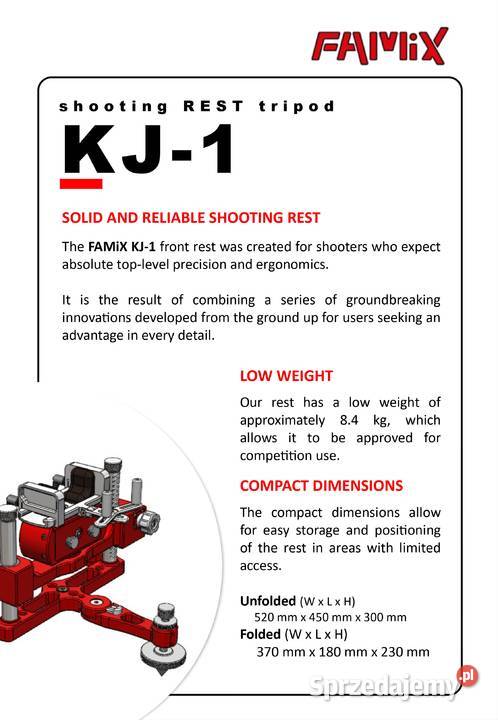 rest tripod podstawa pod karabin FAMIX KJ 1 Gorzów Wielkopolski