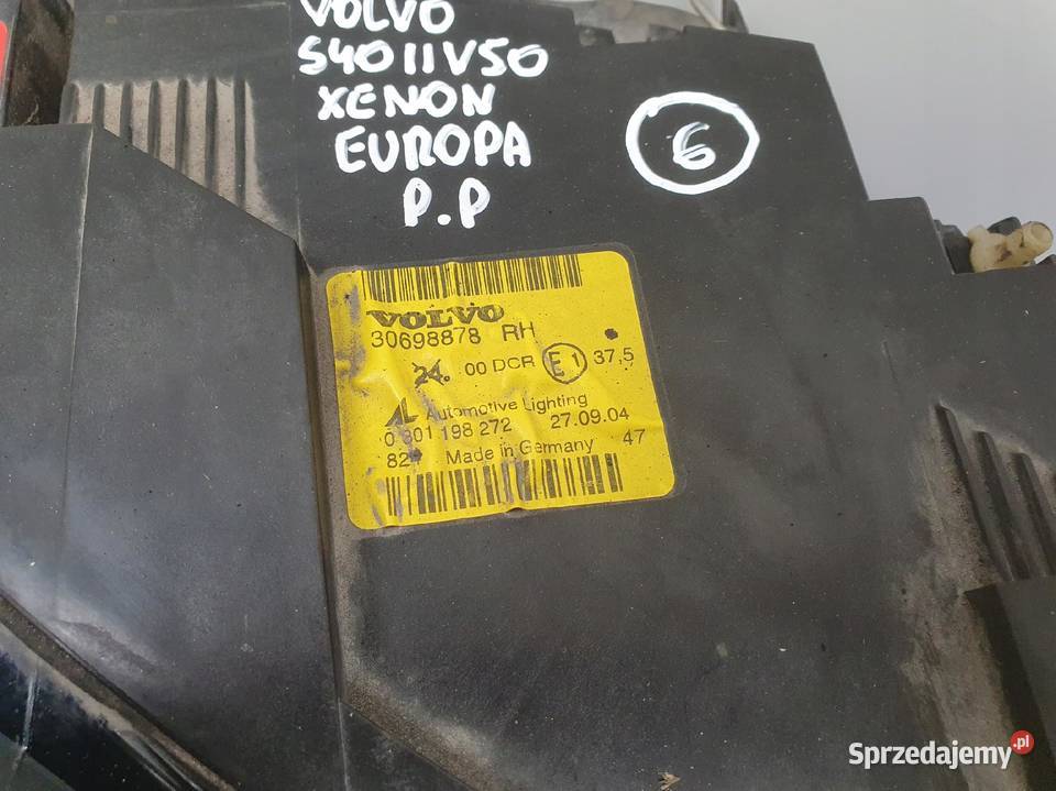 LAMPA PRAWA Volvo S40 II V50 XENON PRZEDNIA Chełm