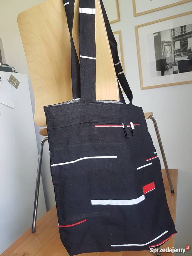 Lniana torba na zakupy eko torba torba z lnu 38cm Szczecin