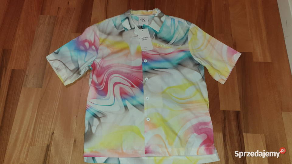 Calvin Klein Jeans tęczowa koszula r S mazowieckie sprzedam