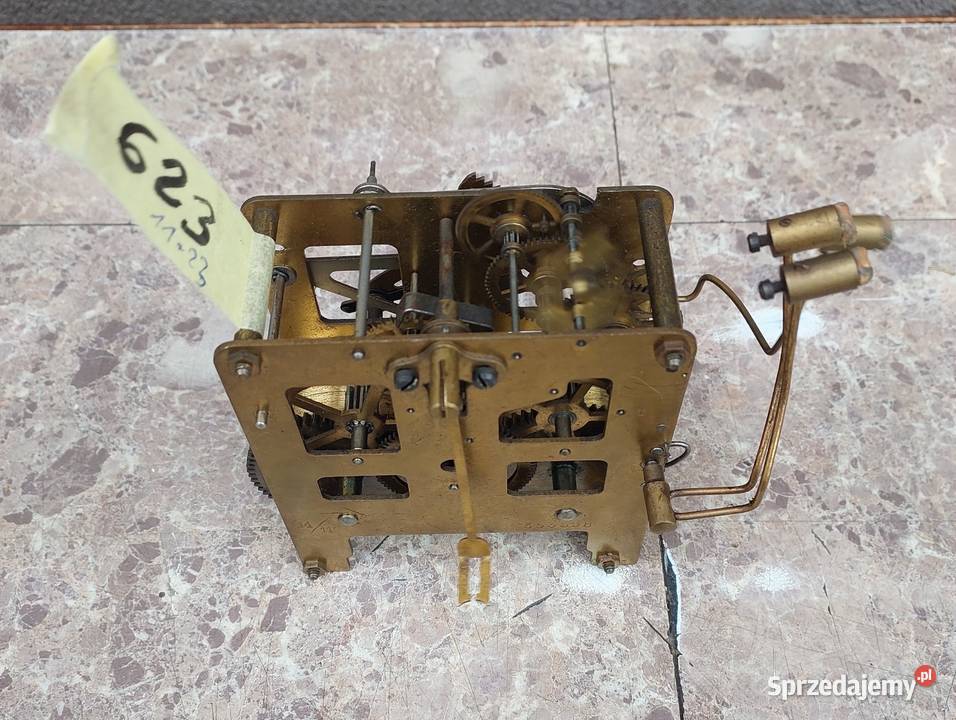 623 Mechanizm małego zegara ściennego Mauthe Tczew sprzedam
