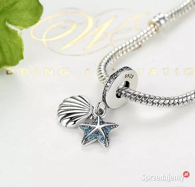 Pandora Charms Moments koralik zawieszka muszla srebro Warszawa sprzedam