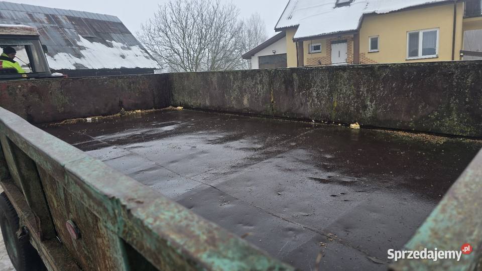 Przyczepa wywrotka d47 możliwość transportu Rok produkcji 1980 Siedlce