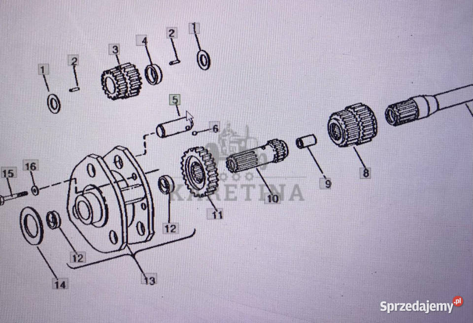 John Deere AR80447wał zębatyJohn Deere Jastrzębniki