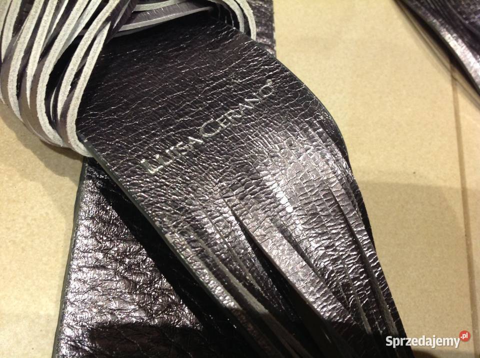 Pasek Szeroki Skórzany Damski LUISA CERANO ML Długość 114 Nowa Sól