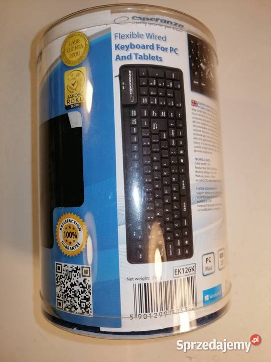 klawiatura USB elastyczna silikonowa Esperanza Zgierz
