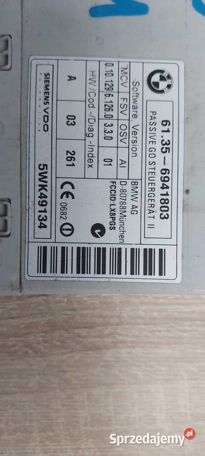 Moduł sterownik Passive Go BMW 7 E65 61356941803 Szczecin sprzedam