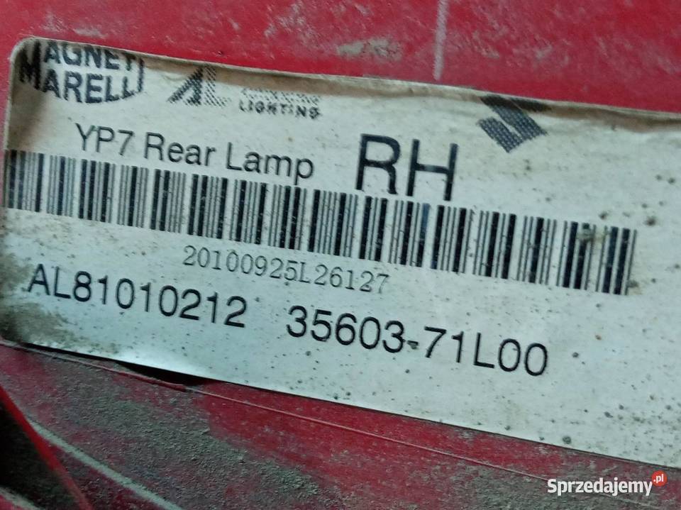 LAMPA TYŁ PRAWA EUROPA MK7 3560371L00 Suzuki