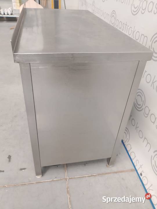 Stół zabudowany z 3 stron 2 półki 120x60x85