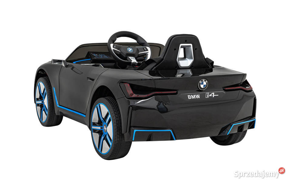 Autko BMW i4 na akumulator dzieci Czarny Pojazdy elektryczne i spalinowe Łopuszno
