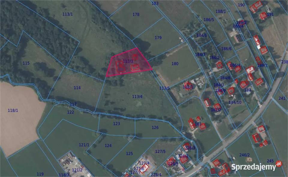 Duża działka budowlana 30 arów w kawalerki budowlana Grabie sprzedam