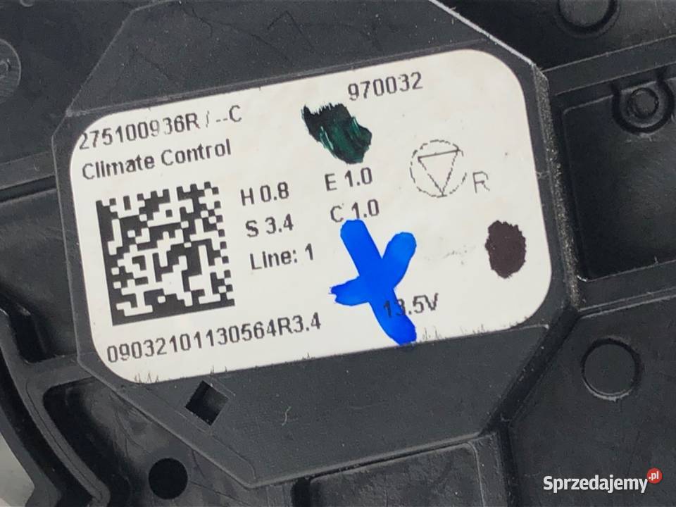 PANEL STEROWANIA NAWIEWU RENAULT CAPTUR II osobowe