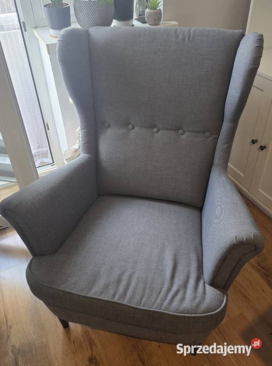 IKEA Fotel ciemnoszary Strandmon Kraków