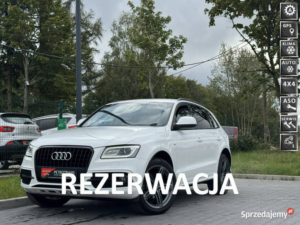 Audi Q5 20 TDI 177 Lift QUATTRO SLINE Automat biały Samochody osobowe sprzedam