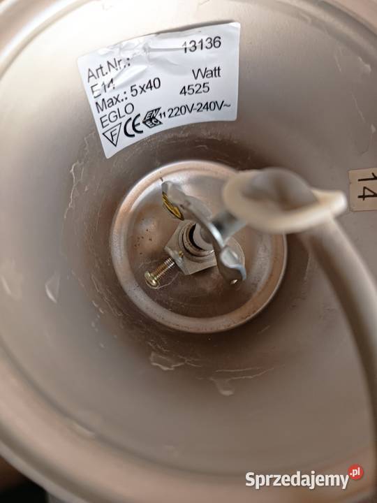 Żyrandol sufitowy vintage Oświetlenie mazowieckie sprzedam