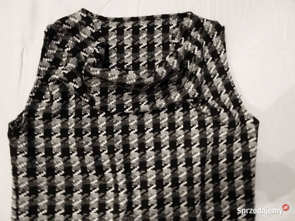 TUNIKA ciepła PEPITKA wełenka NOWA 38 40 M L Moda i Styl małopolskie Nowy Sącz