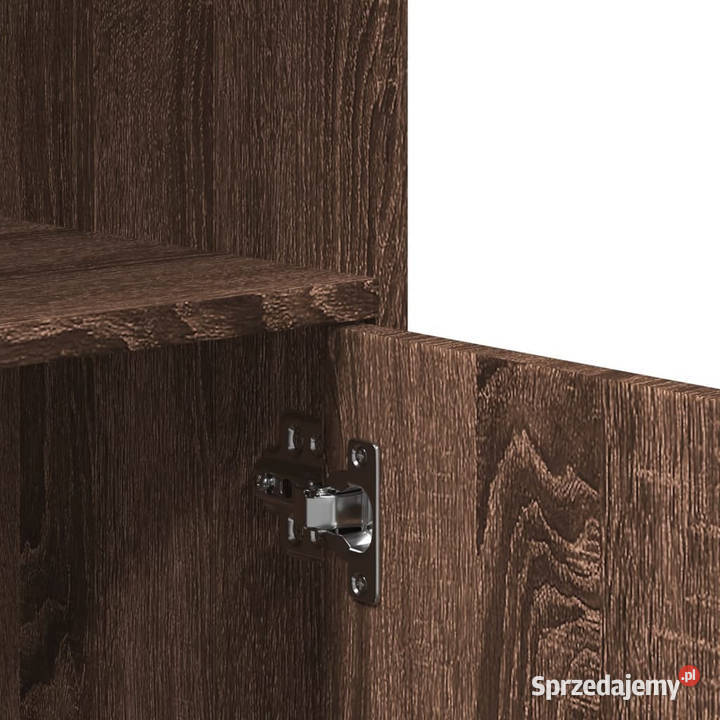 Szafka na kółkach brązowy dąb 55x40x91 WM853188 Warszawa