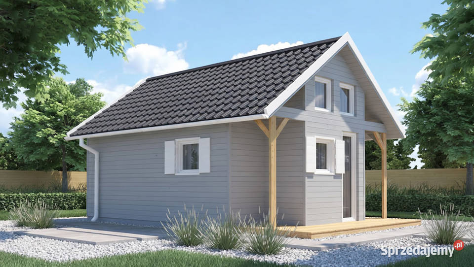 Domek drewniany letniskowy całoroczny 5m6m 20mm Korczyna sprzedam