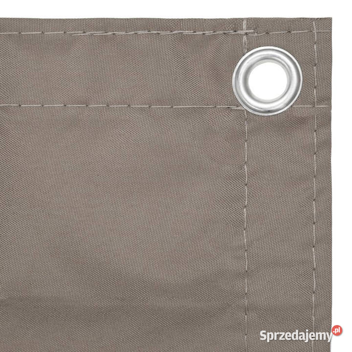 Parawan balkonowy kolor taupe 75x600 tkanina Warszawa