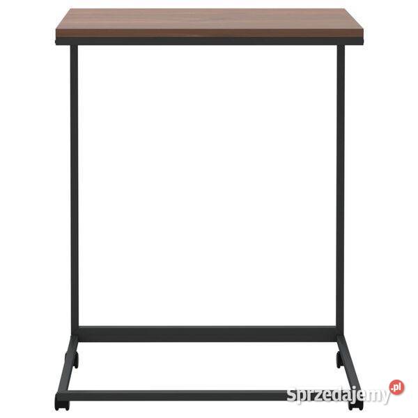 vidaXL Stolik boczny na kółkach czarny 55x35x70 Warszawa
