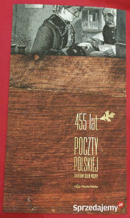 Karnet 455 lat Poczty Polskiej znaczek koperta dolnośląskie Wrocław