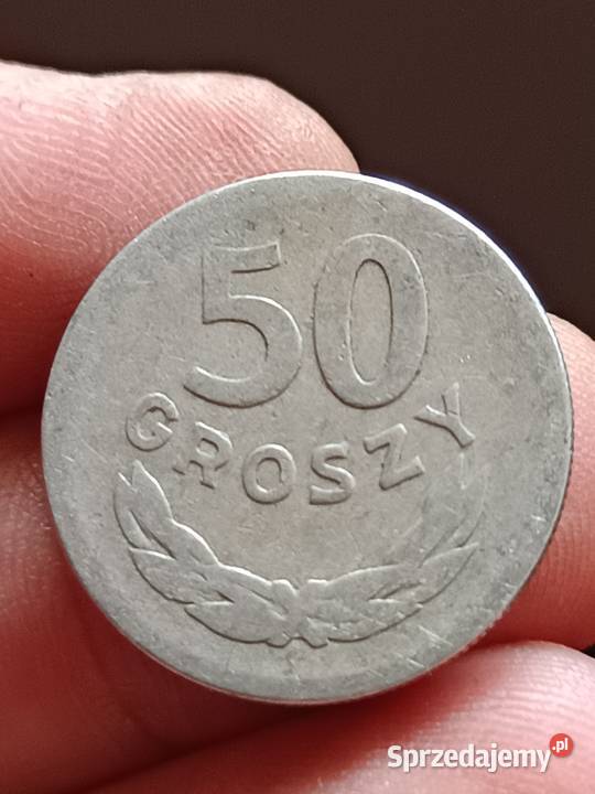 Sprzedam monete lekka skretka 50 groszy 1957 Chełm sprzedam