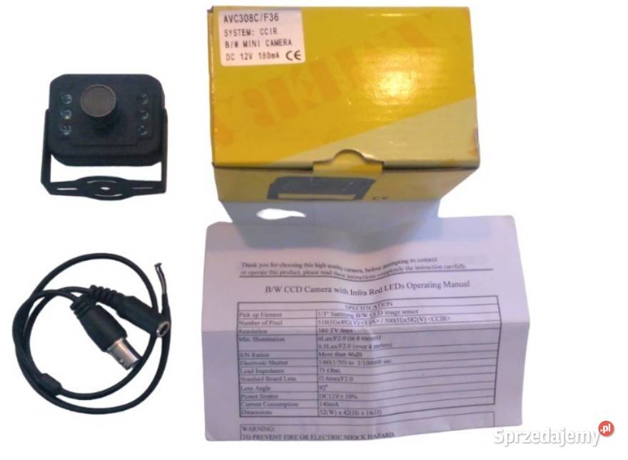 Kamera CCD AVC308CF36 Podczerwień IR LED 1 Kielce