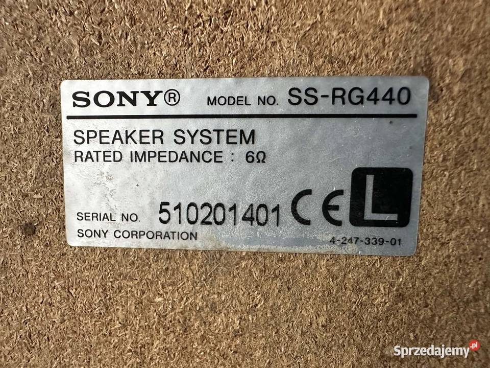 Wieża SONY MHC RG440S ori karton i akcesoria Wieże i miniwieże Gołąb