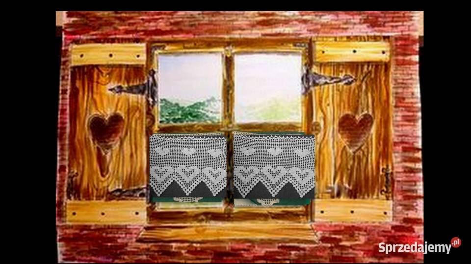 SERDUSZKA Ozdoba szydełkowa 2 sztuki każda ok54 Katowice