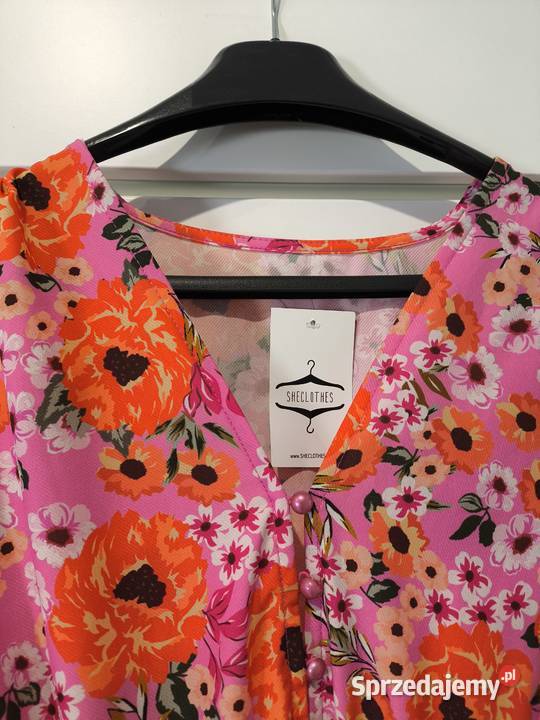 Sukienka damska w kwiaty She Clothes rozmiar SM Poznań