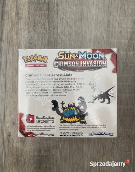 Zestaw kart Pokemon serii Crimson Invasion