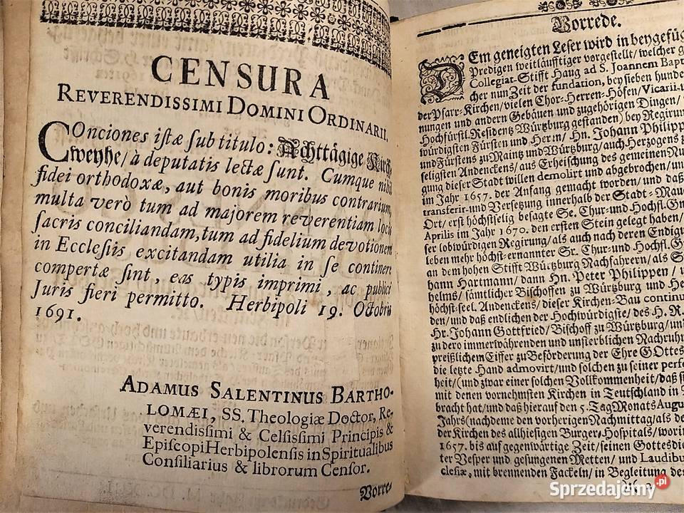 Achttgige Kirchweyhe 8 kazań w Kirchweyh Warszawa