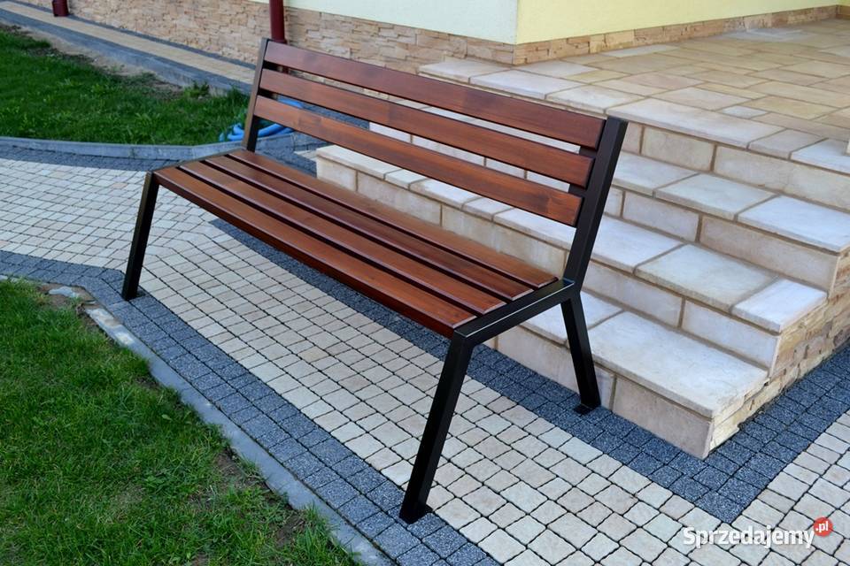 Ławka Parkowa Ogrodowa Miejska z oparciem loft Sękowa