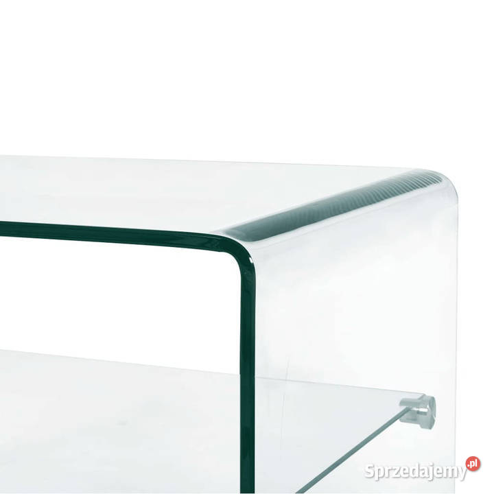Stolik kawowy przezroczysty 50 x 45 x 33 szkło Warszawa