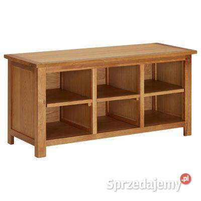 vidaXL Półka na buty 90x37x45 lite drewno